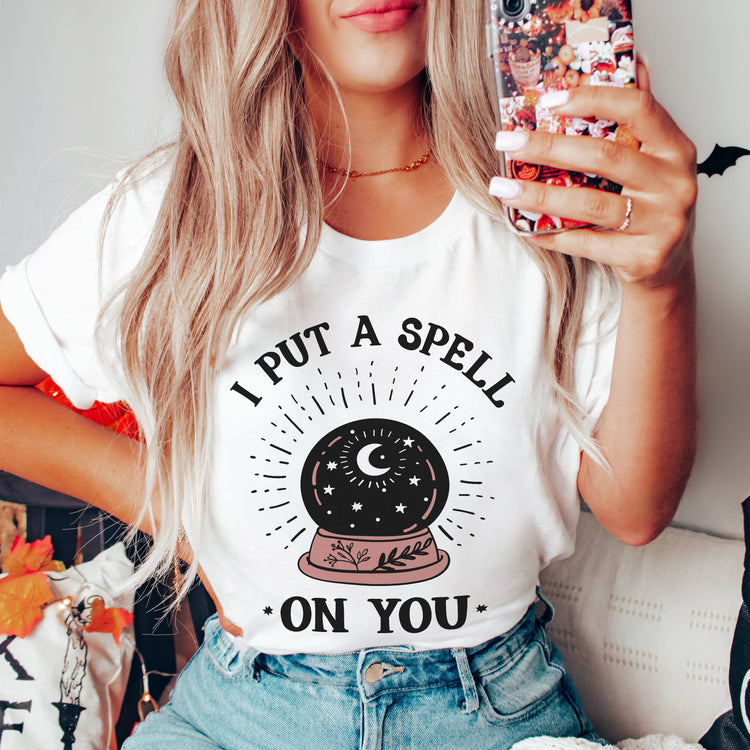 Alley & Rae Apparel I Put A Spell On You T-Shirt White