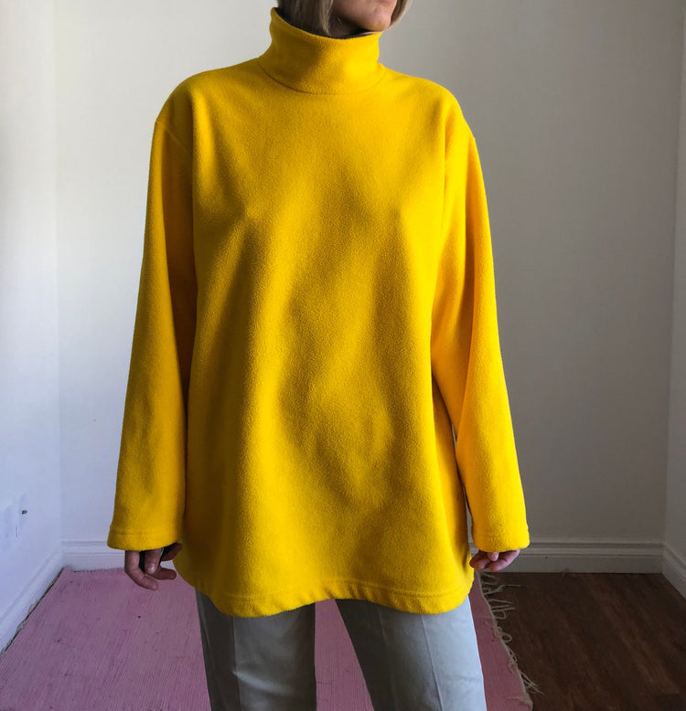 Vintage Bright Yellow XL Fleece